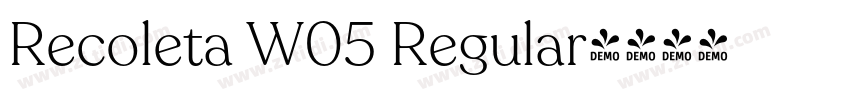Recoleta W05 Regular字体转换